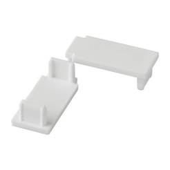 Tips for two-channel plastic cornice, 2 pieces