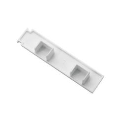 Tips for two-channel plastic cornice, 2 pcs