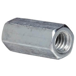 Extended nut - M5 x 15 mm, galvanized, DIN 6334