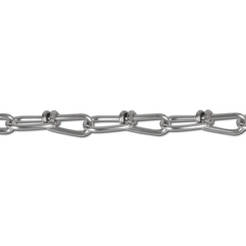 Steel chain - 2 mm, galvanized, knot, tension 200 kg