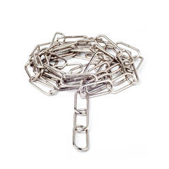 Decorative nickel-plated chain - 2 mm, tension 20 kg