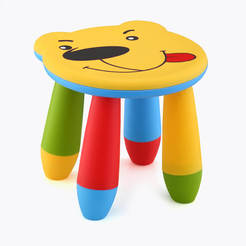 Детский пластиковый стул Мишка f28 x 26 см