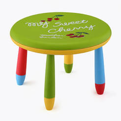 Children's plastic table round ф70 cm