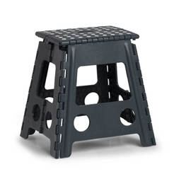 PVC folding chair 32 x 25 x 22 cm - anthracite