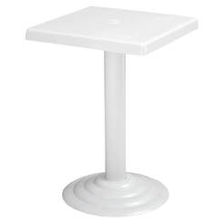 Садовый стол пластиковый 45 х 45 см, белый Testa