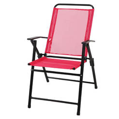 Folding chair 3 positions 55 x 65 x 90 cm, red