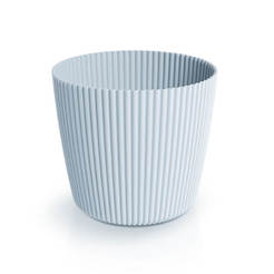 Pot PVC Milly round 0.7l light gray
