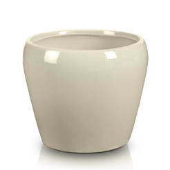 Ceramic pot Barcelona - 17 x 14 cm, cream
