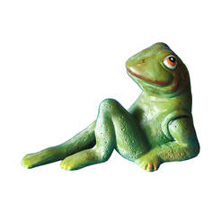 Plaster figurine for the garden - frog 19 cm