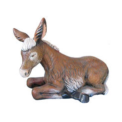 Plaster figurine for the garden - lying donkey 31 cm