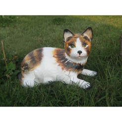 Plaster figurine for the garden - cat 21 cm