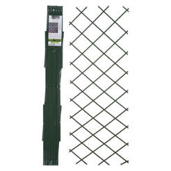Folding decorative fence 200 x 100 cm green polyvinyl