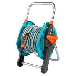 Reel with hose and accessories
