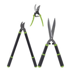 Set of garden shears for shrubs and branches 3 pcs