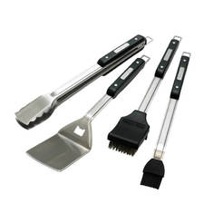 Set of utensils for gas barbecue