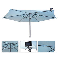 Соларна лампа за градински чадър