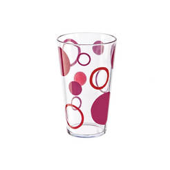 Decorative plastic cup 0.350ml