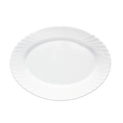 Плоская обеденная тарелка эллиптической формы 36см arcopal Ebro