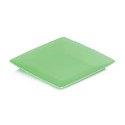 Square dining plate 19 x 19 cm, plastic