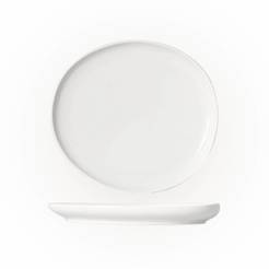 Shallow dining plate 18 cm porcelain, white Sydney CH-56225