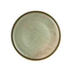 Shallow dining plate, porcelain 21 cm gray-green Ivy ZA0001-8.25-IY