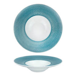 Porcelain plate for pasta 24cm Hella Light Summer blue