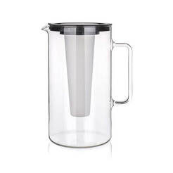 Glass water jug with ice compartment 2.5 l
