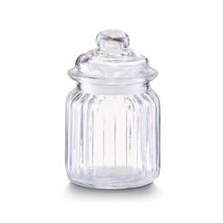 Glass jar for spices 250ml, ф8 x 13cm, retro Nostalgia
