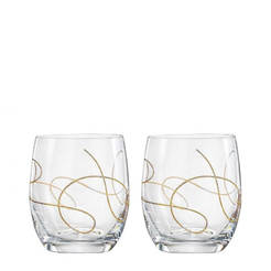 Set of whiskey glasses String Gold 300ml, 2 pieces