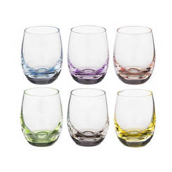 Set of shot glasses Crystalex Rainbow 60ml, 6 pieces