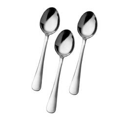 Set of soup spoons 3 pcs. 19cm stainless steel Natali