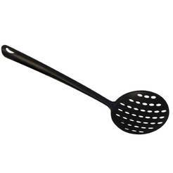 Lattice spoon round 34 cm, Teflon coating, black