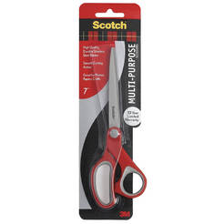 Household scissors 1427 Comfort 18cm, stainless steel red and gray