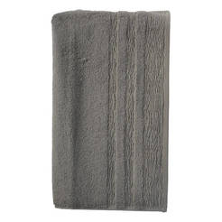 Hydropile bath towel, gray, 100% cotton, 30 x 50 cm, 450 g / m2