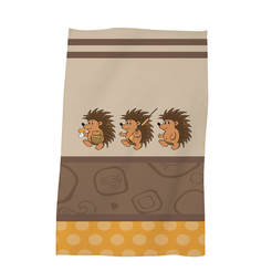 Children's towel 30 x 50 cm - Hedgehogs