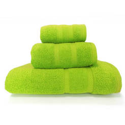 Bath towel 45 x 80 cm 450 g / sq.m. 100% green cotton