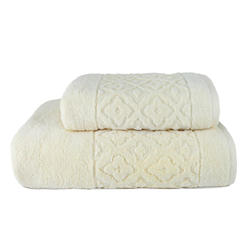 Towel Lima - 50 x 90 cm, 100% cotton, cream