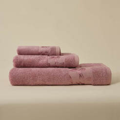 Bath towel 76 x 152 cm, 70% cotton 30% bamboo, 500 g / sq.m. purple BAMBU