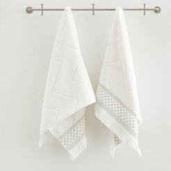 Bath towel 50 x 90 cm 97% cotton 3% polyester 550 g / sq.m. white Peninsula