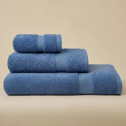 Bath towel 30 x 50 cm 100% cotton 600 g / sq.m. blue Ilda