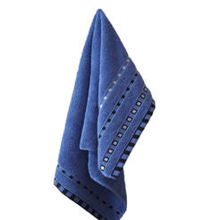Хавлиена кърпа 30 х 50см, 450 г/кв.м, 100% микропамук Мишел, синя