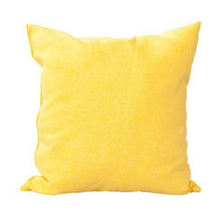 Подушка декоративная 45 х 45 см, однотонная желтая Тринити