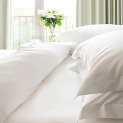 Спальник под пуховое одеяло 150 х 210 см, Ранфорс, белый