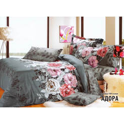 Комплект постельного белья из 3 частей Adora, одиночный, Ranfors, принт Распродажа