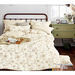 Bedding set 5 parts, 100% satin cotton - Etla print