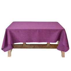 Скатерть 150 х 150 см, одноцветная фиолетовая Тринити