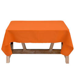 Tablecloth 150 x 150 cm, one color orange Trinity