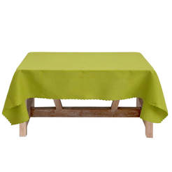 Tablecloth 150 x 150 cm, one color light green Trinity