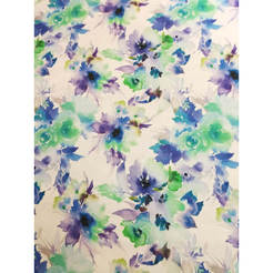 Tablecloth Blue Flowers - 140 x 180 cm