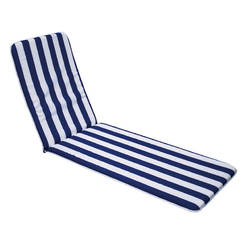 Chaise longue pillow 175 x 50 x 4 cm, blue and white